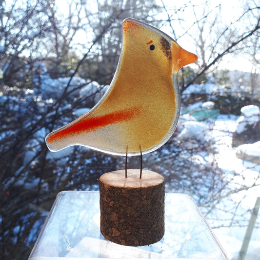 Fused Glass - Cardinal Female