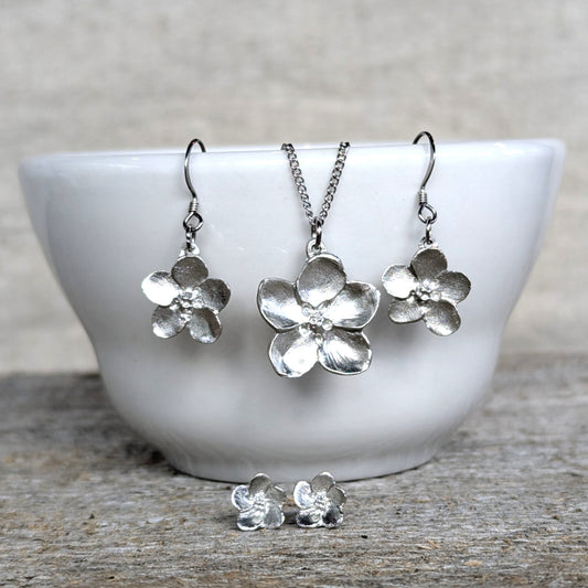 Amos Pewter Jewellery - Apple Blossom