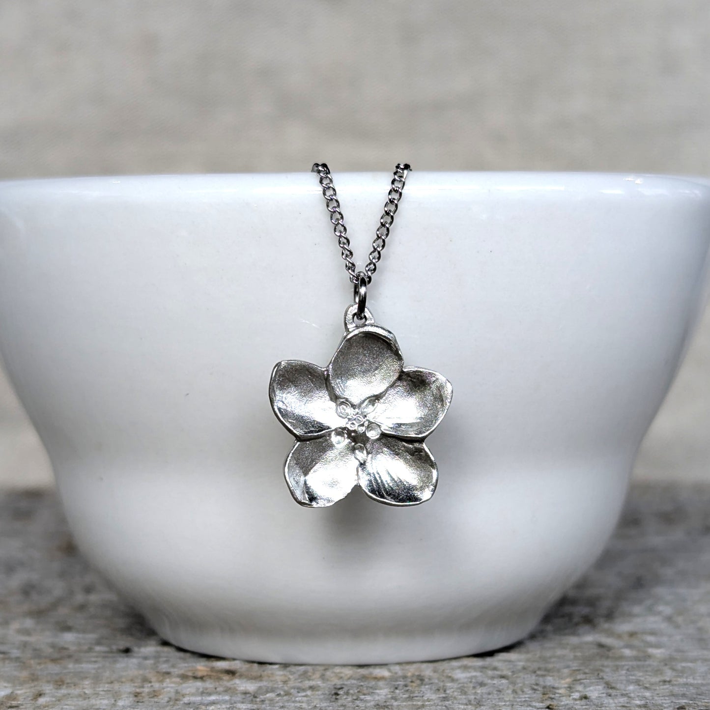 Amos Pewter Jewellery - Apple Blossom