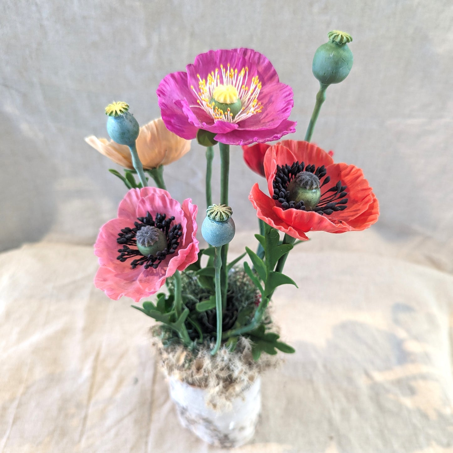 Chaba's Clay Flowers - Poppies
