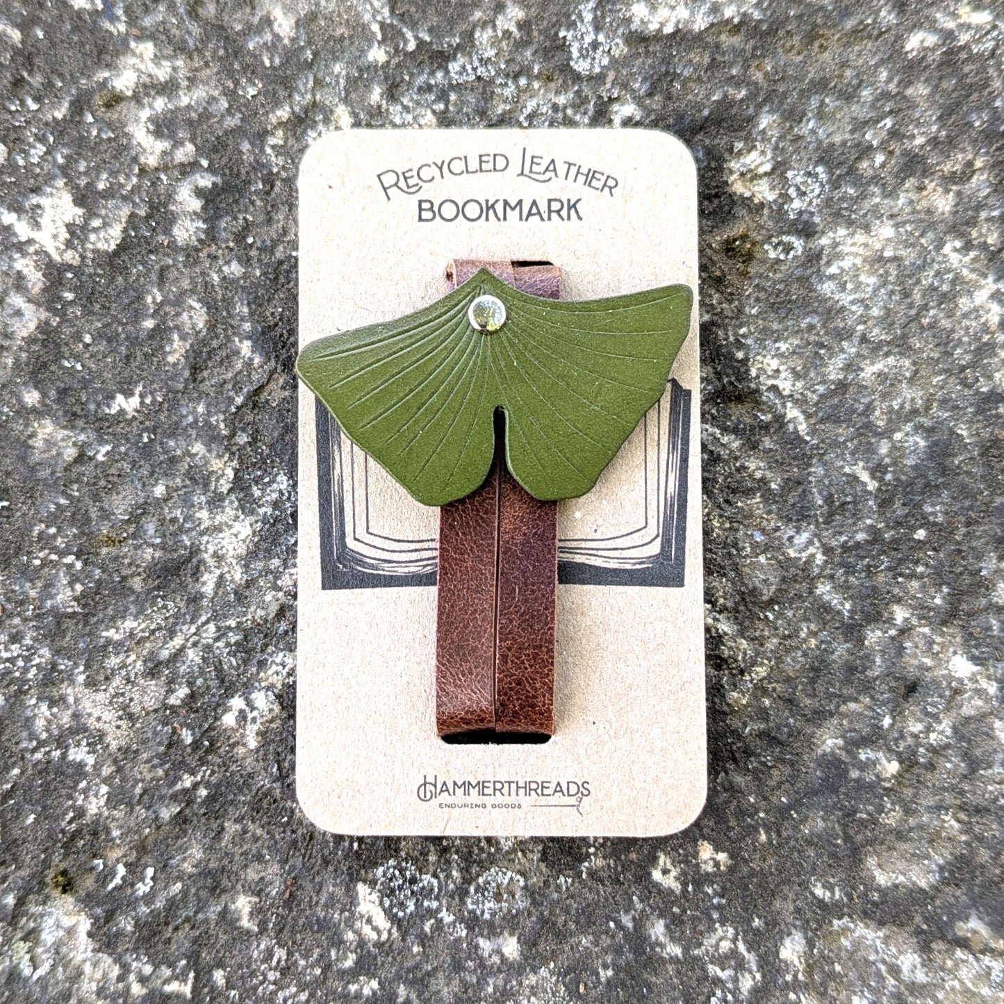 Leather Bookmarks by Hammerthreads - Assorted Leaves