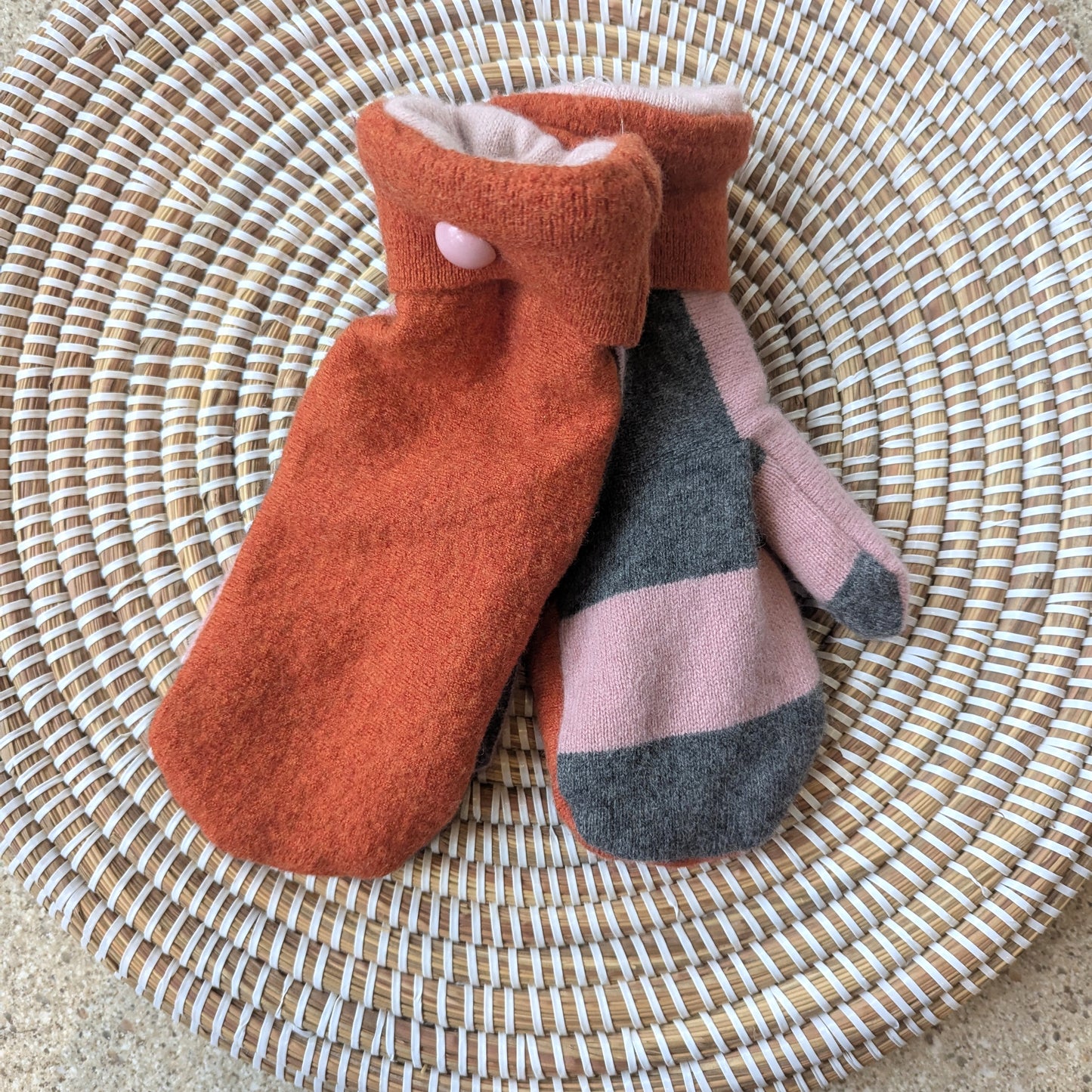 Upcycled Wool/Cashmere Mittens