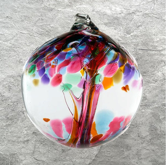 Kitras Art Glass - Blown Glass Ball - Tree of Friendship