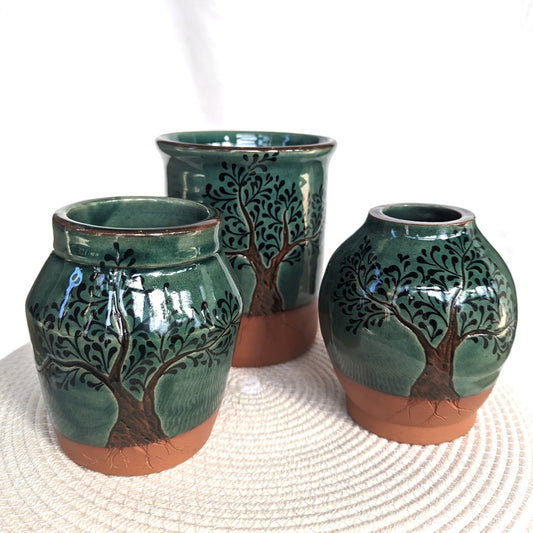 Black Crow Pottery - Tree of Life Vases