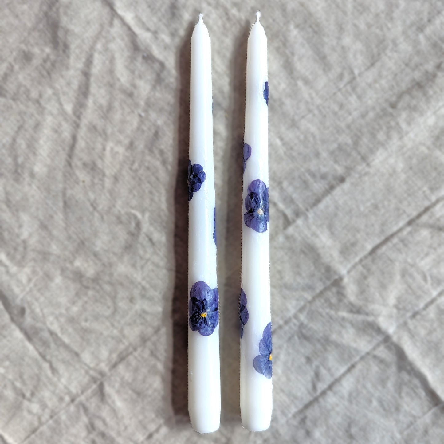 Pressed Flower Candles