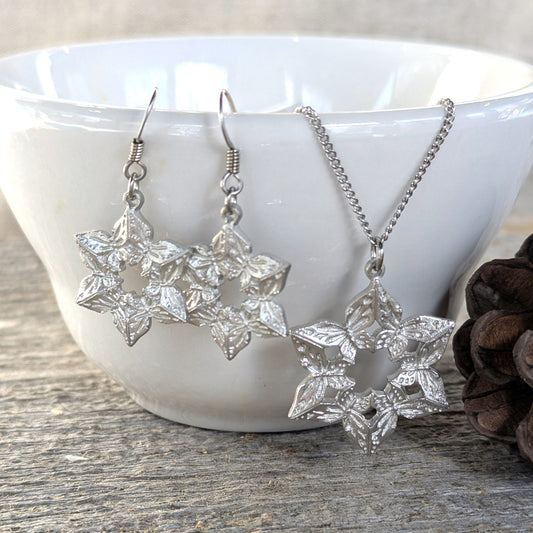 Amos Pewter Jewellery - Winter Blossom