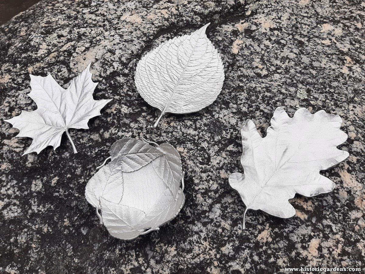 Amos Pewter - Leaf Dishes