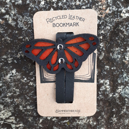 Leather Bookmarks by Hammerthreads- Butterflies