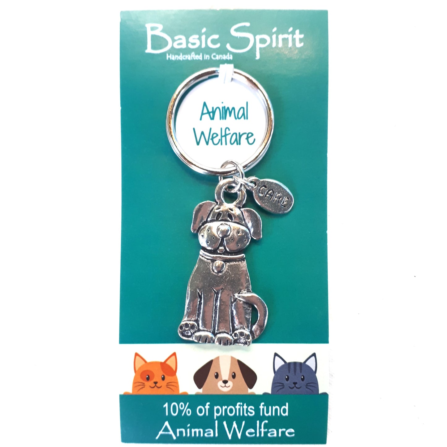 Basic Spirit - Pewter Keychains