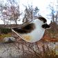 Hanging Fused Glass Birds