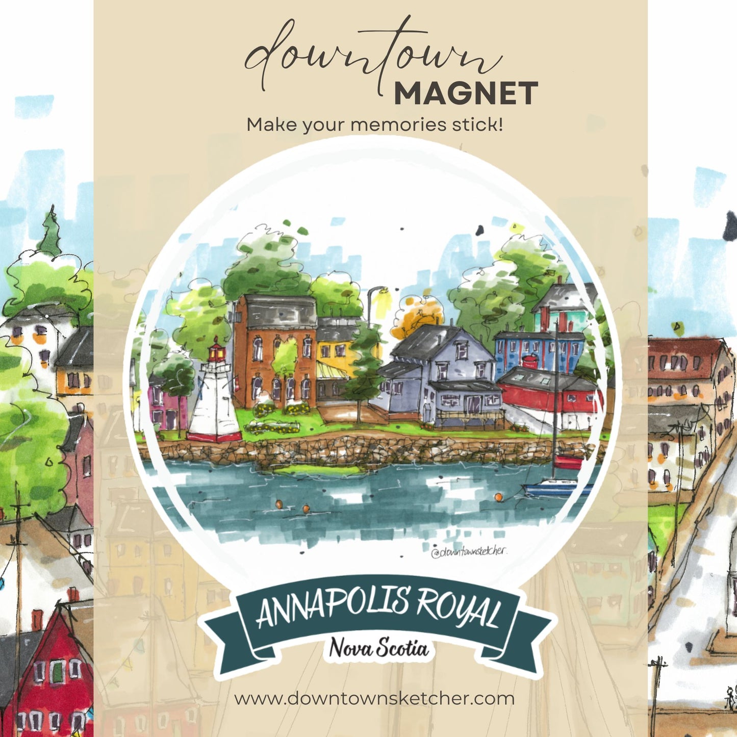 Downtown Sketcher - Magnets