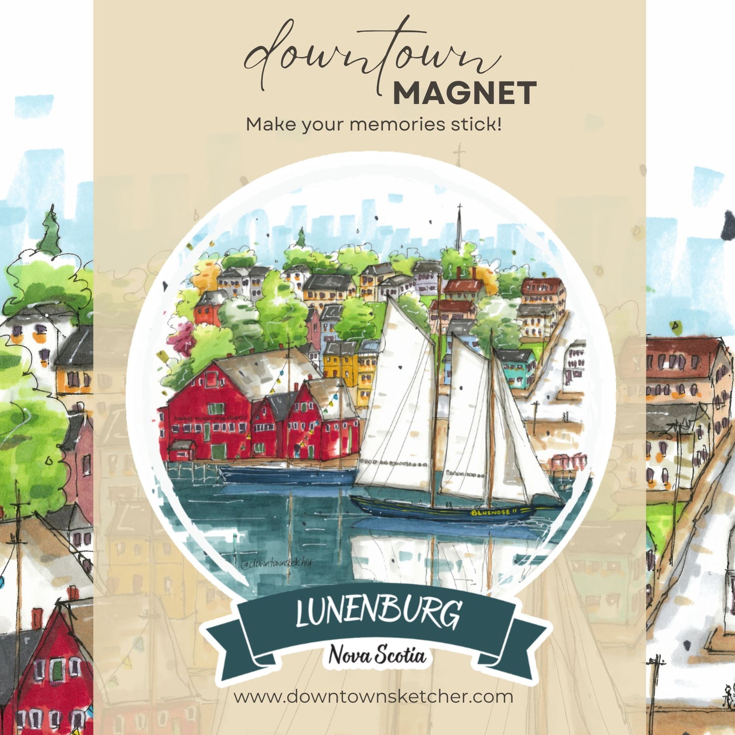 Downtown Sketcher - Magnets