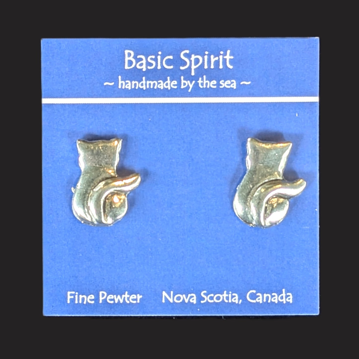 Basic Spirit - Pewter Stud Earrings