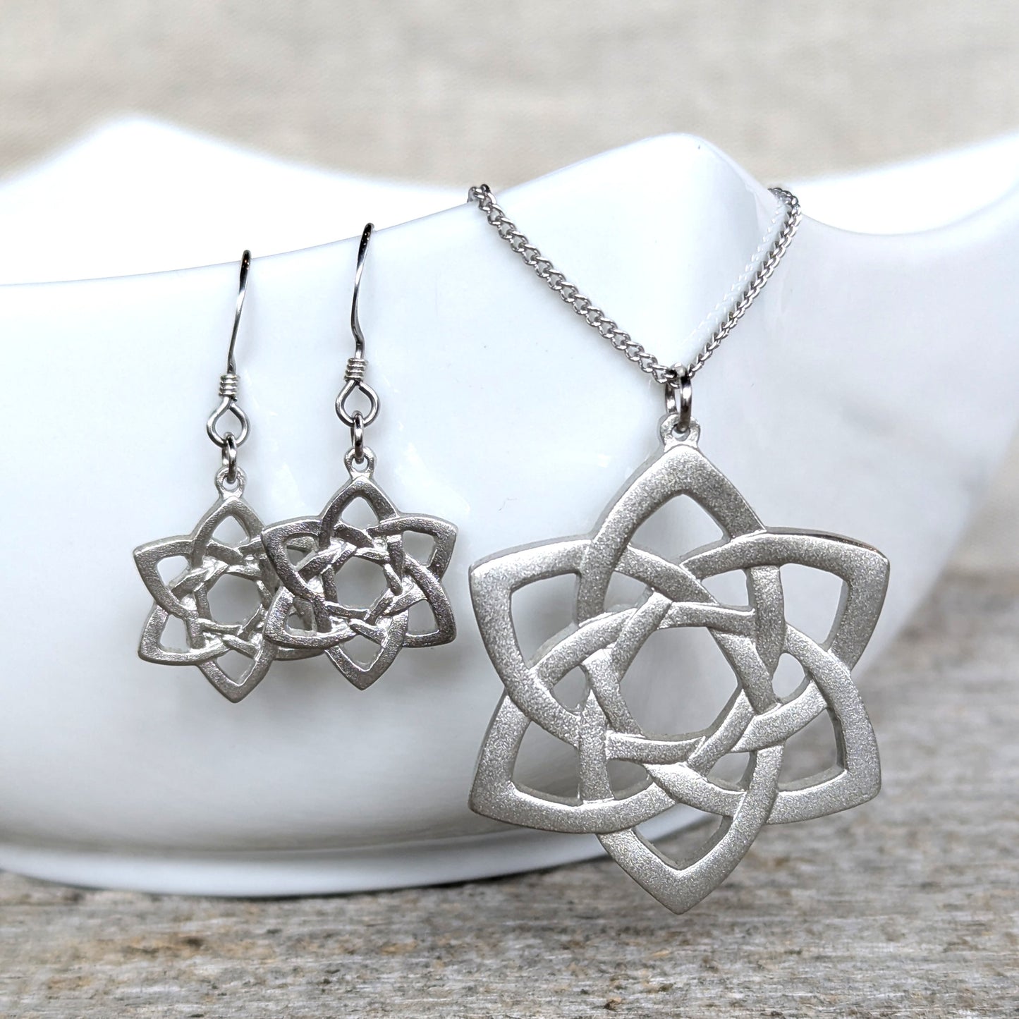 Amos Pewter Jewellery - Celtic Rose