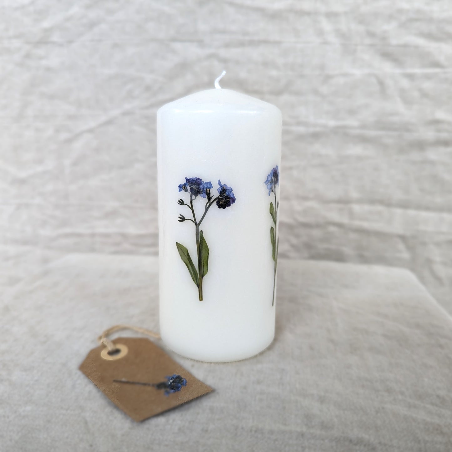 Pressed Flower Candles