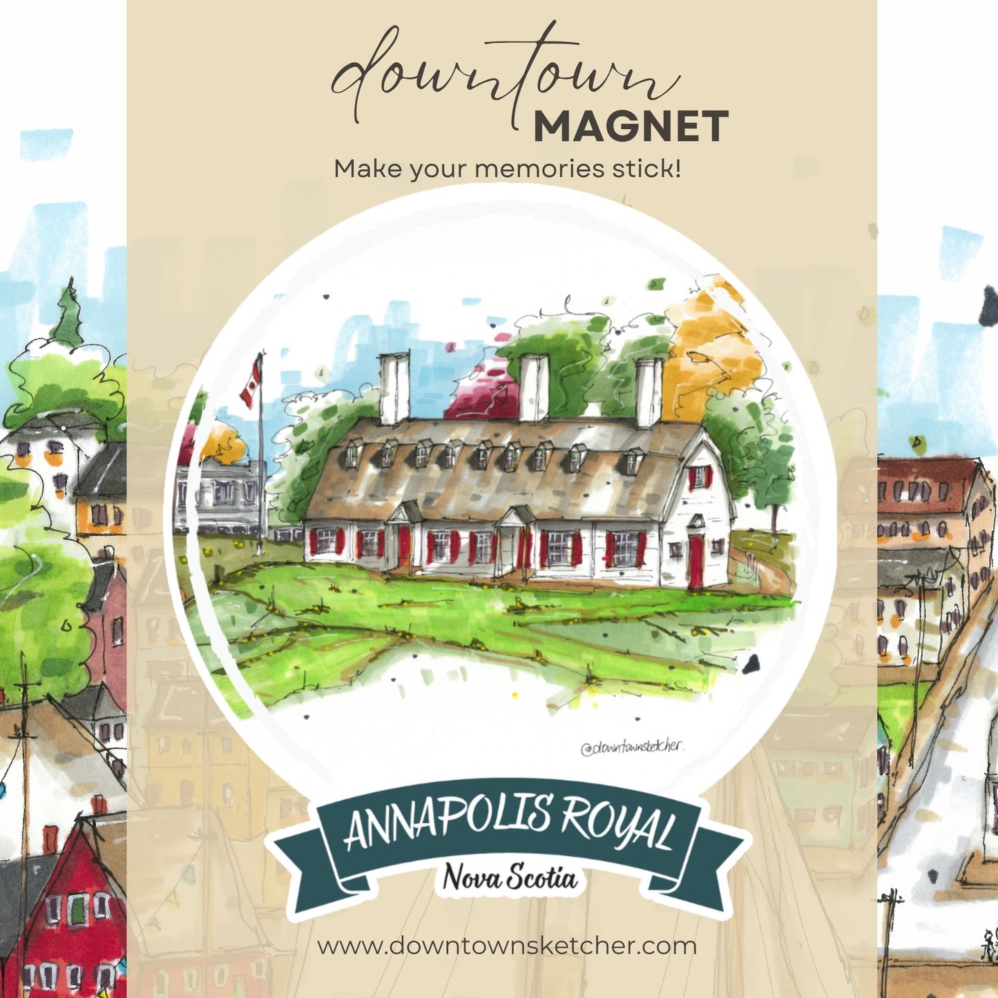 Downtown Sketcher - Magnets