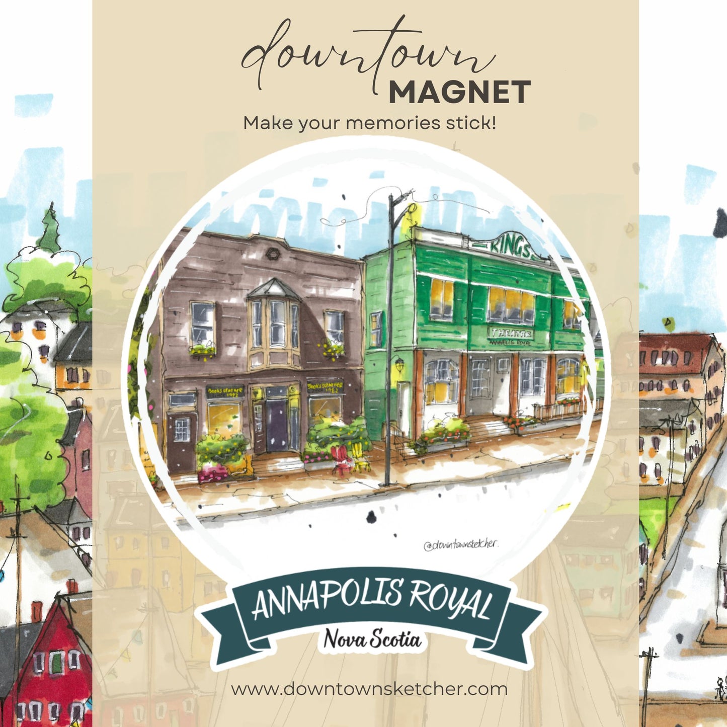 Downtown Sketcher - Magnets