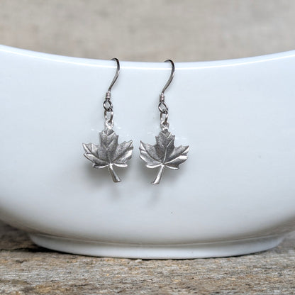 Amos Pewter Jewellery - Maple Leaf