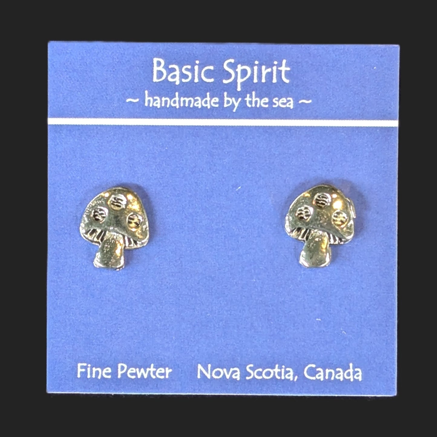 Basic Spirit - Pewter Stud Earrings