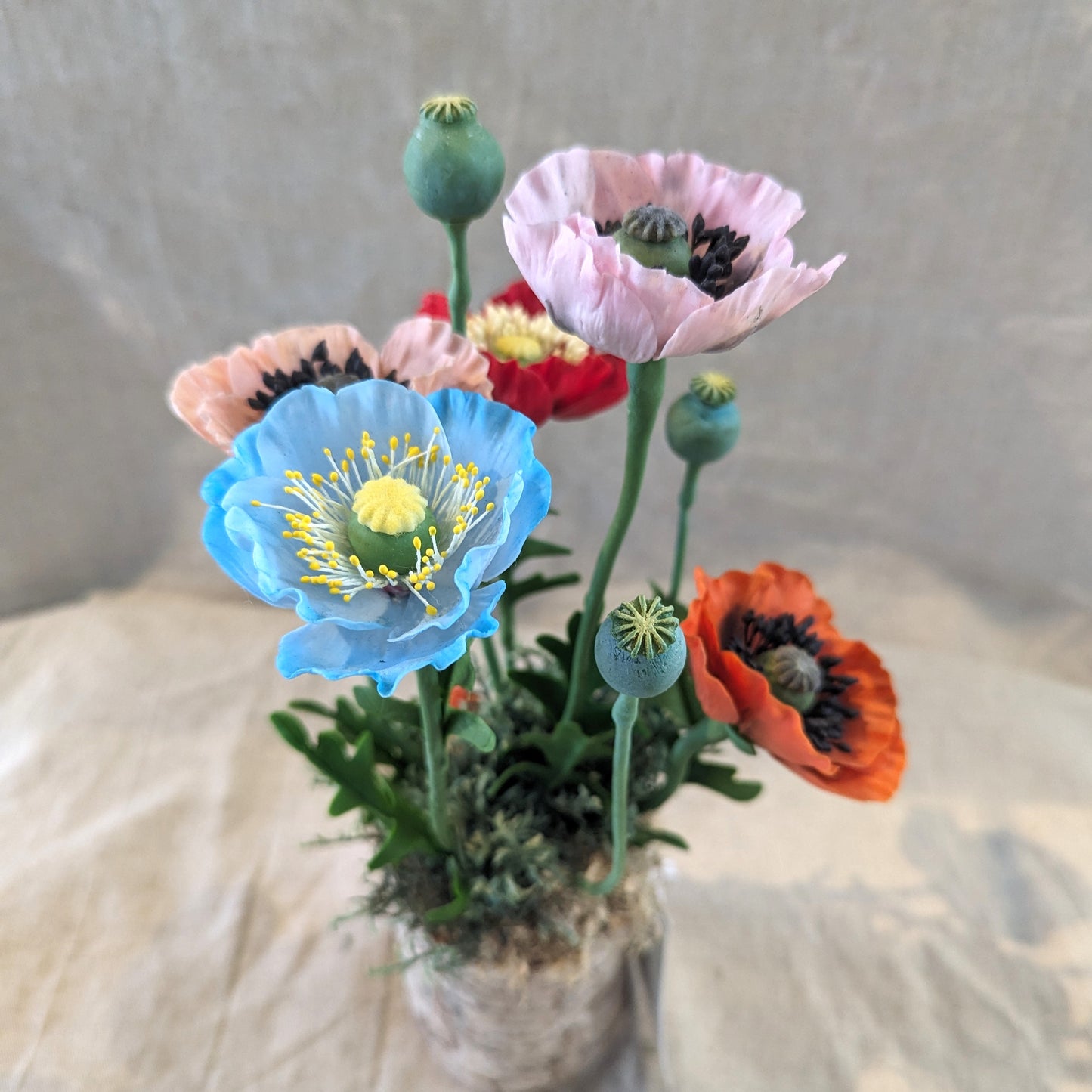 Chaba's Clay Flowers - Poppies