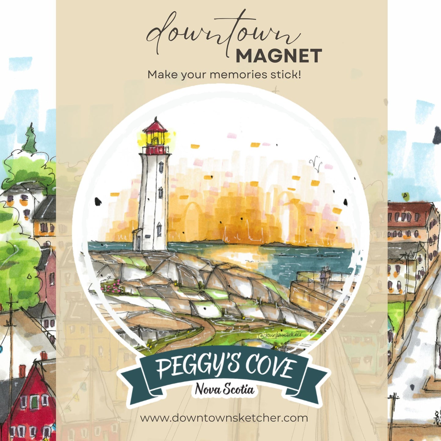 Downtown Sketcher - Magnets