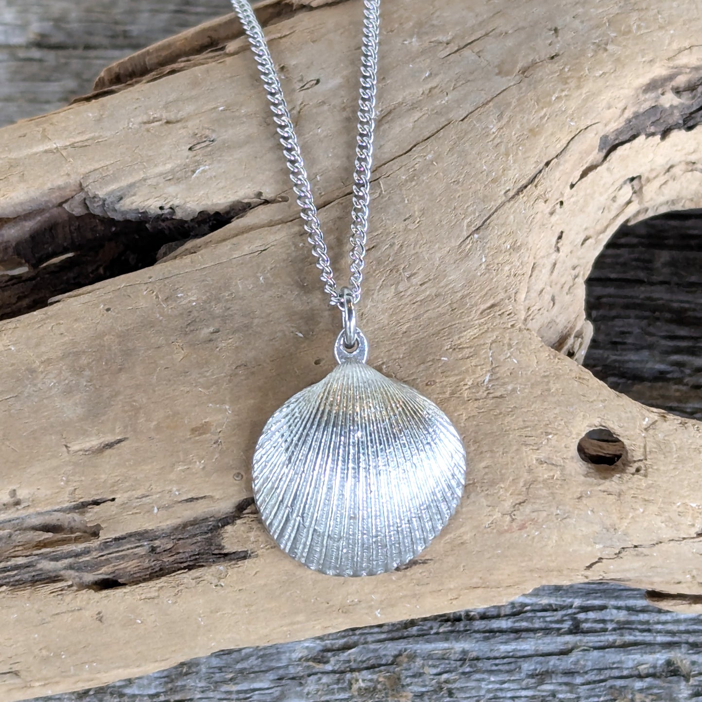 Amos Pewter Jewellery - Scallop Shell
