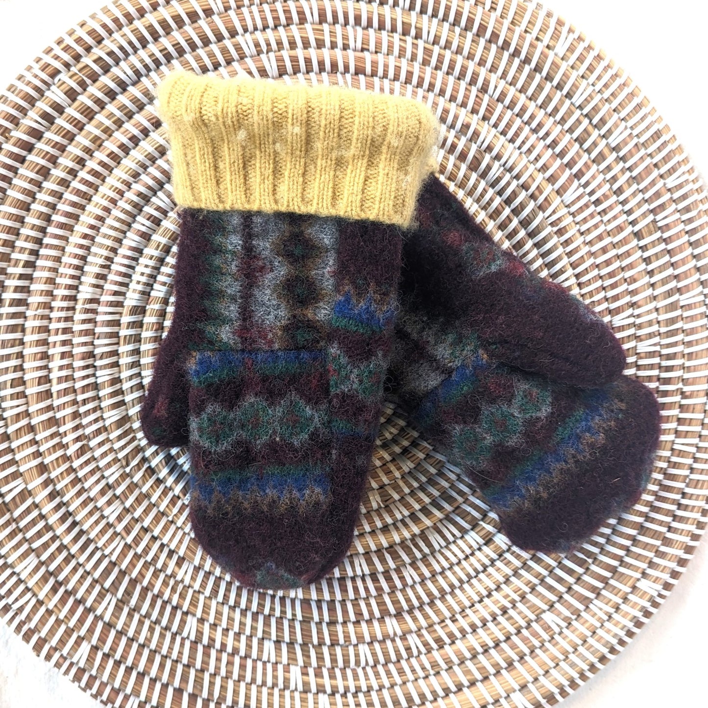 Upcycled Wool/Cashmere Mittens