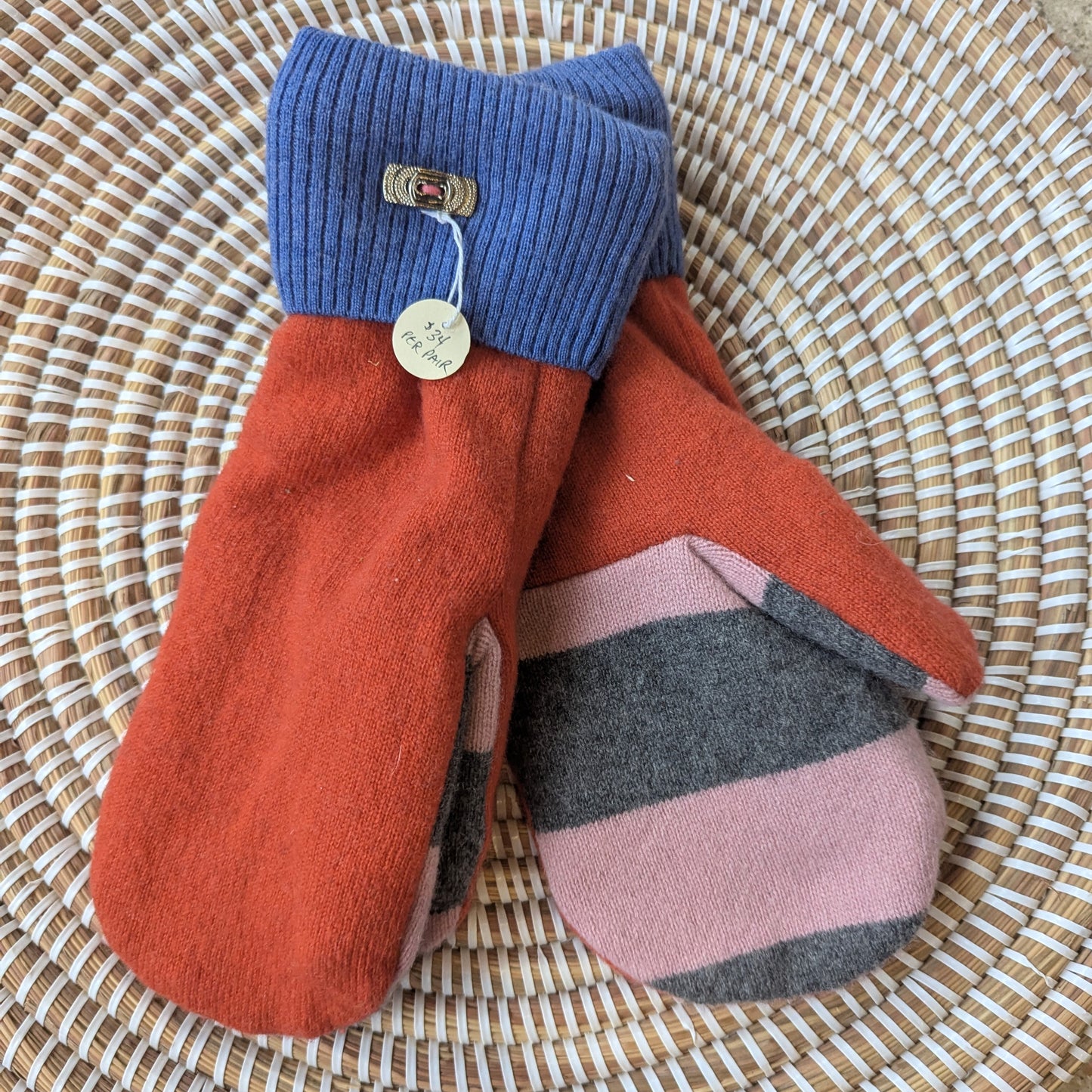 Upcycled Wool/Cashmere Mittens