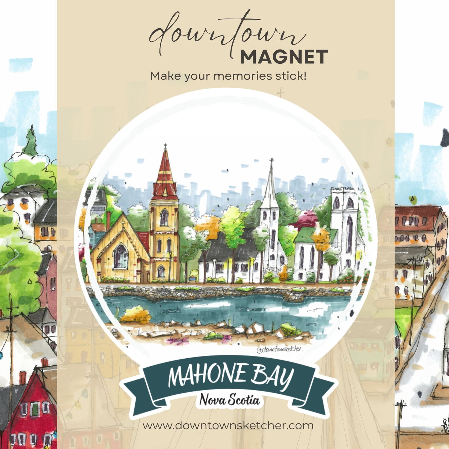 Downtown Sketcher - Magnets