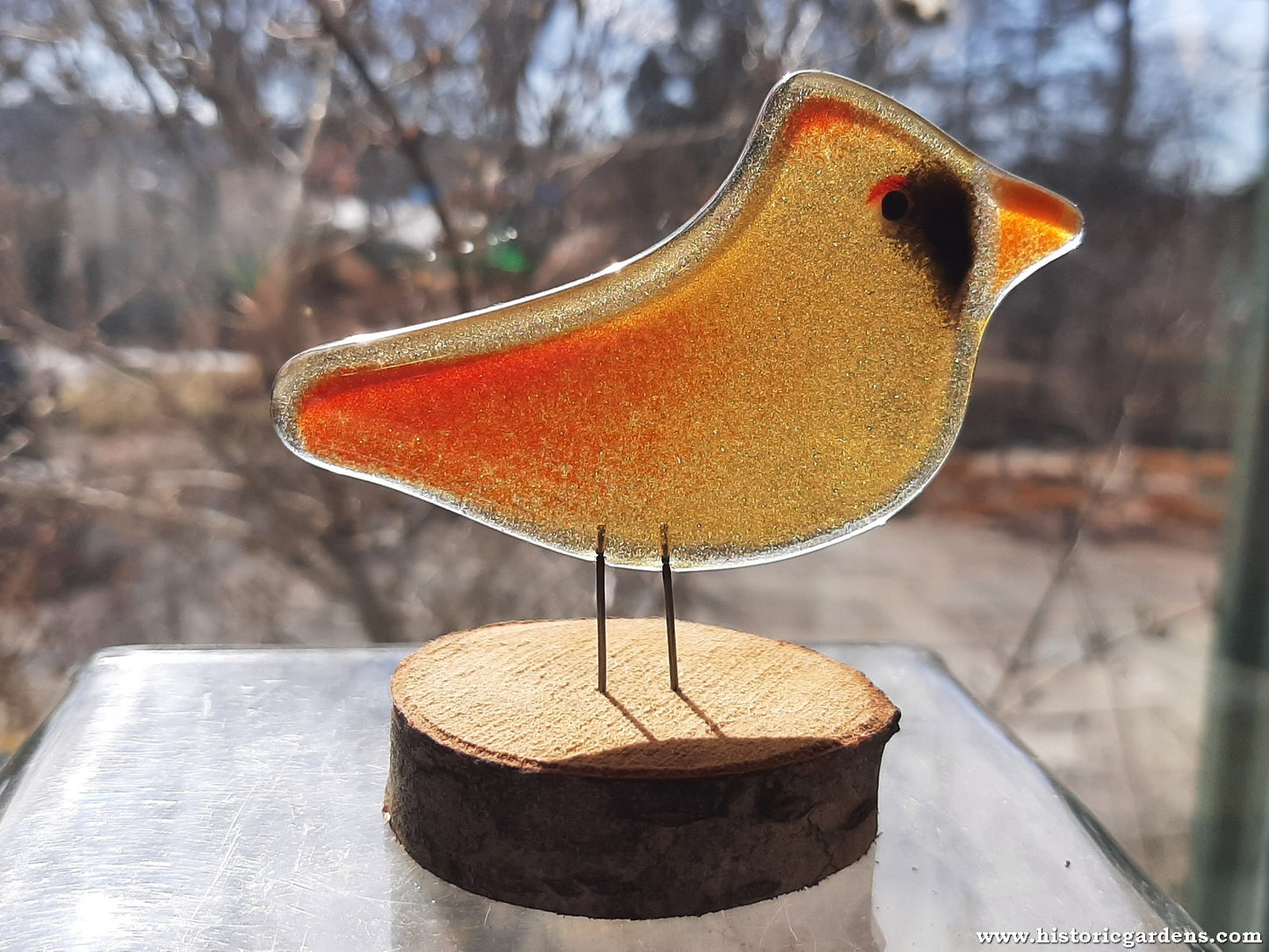 Fused Glass - Cardinal Chick Female