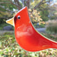 Hanging Fused Glass Birds