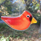 Hanging Fused Glass Birds