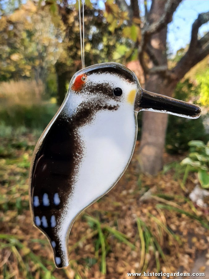 Hanging Fused Glass Birds