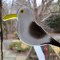 Hanging Fused Glass Birds