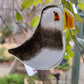 Hanging Fused Glass Birds