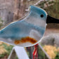 Hanging Fused Glass Birds