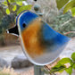 Hanging Fused Glass Birds