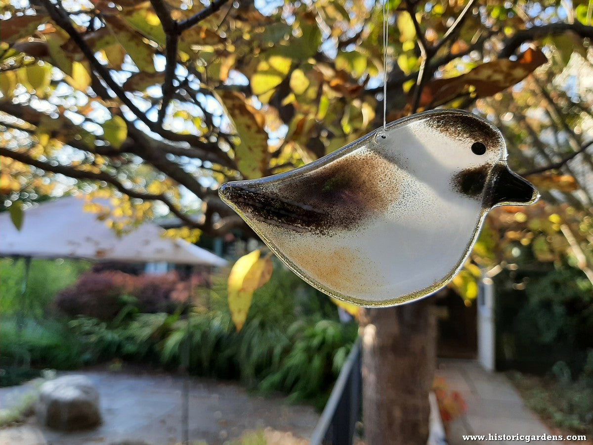 Hanging Fused Glass Birds